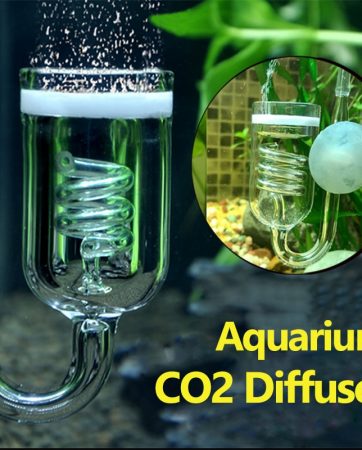 1 Pc Aquarium CO2 Diffuser Glass Tank Bubble Atomizer Reactor Solenoid Regulator Moss CO2 Atomizer for 60~300L Plants