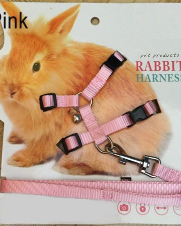 Pet Rabbit Soft Harness Leash Adjustable Bunny Traction Rope for Running Walking WXV Sale