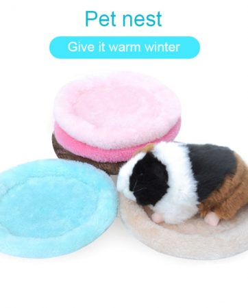 New Plush Soft Guinea Pig House Bed Cage for Hamster Mini Animal Mice Rat Nest Bed Squirrel Hamster House Small Pet Products