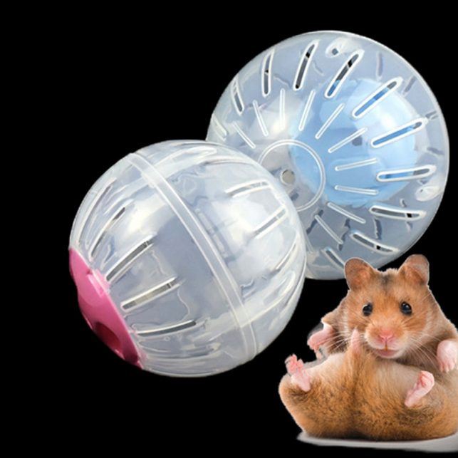New Small Pet Run The Ball Toy Home Hamster Transparent Running Ball 10cm Jogging Pets Chinchilla Guinea Pig Mini Trot Ball