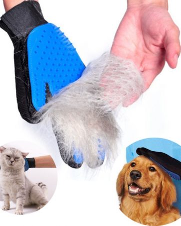 Pet Grooming Glove Cat Hair Removal Mitts De-Shedding Brush Combs For Cat Dog Horse Massage Combs Pet Supplies Cat Accessoies