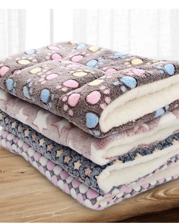Super Soft Pet Bed Flannel Velvet Plus PP Cotton Dog Cat Cushion Deep Sleep Big Dog Kennel for Puppy Kitten Bed 6Sizes 8 colors