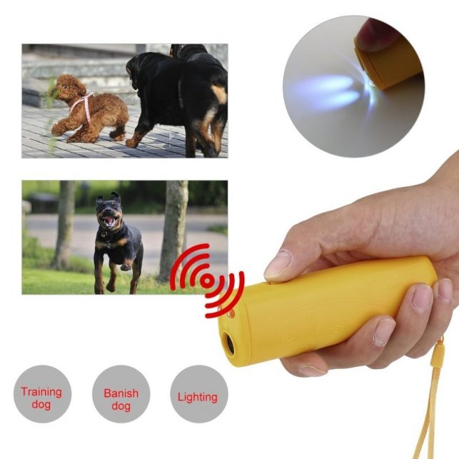 LED Ultrasonic Anti Bark Barking Dog Training Repeller Control Trainer device 3 in 1 Stop Bark Dog Training Device