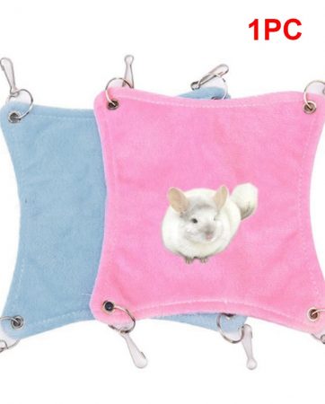 Breathable Hamster Hanging Bed Chinchilla Hammock Cage Mesh Bed Bird Guinea Pig Rabbit Bed Mat Small Animals Accessories Cages